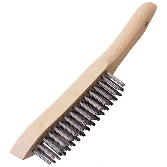 Steel Wire Brush with Wooden Handle