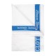 White with Blue Stripe Lru Linen Glass Cloth X10