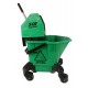 Green wheelie Triangle Bucket Mop Bucket & Wringer Syr Green