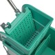 Green wheelie Triangle Bucket Mop Bucket & Wringer Syr Green