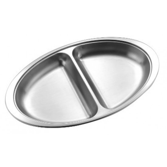 Veg Dish (2 Divide) S/steel