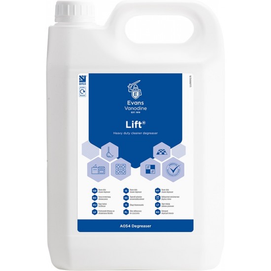 Big Blue Bottle of Evans Lift Degreaser 5l