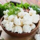 Cauliflower 1kg on a background