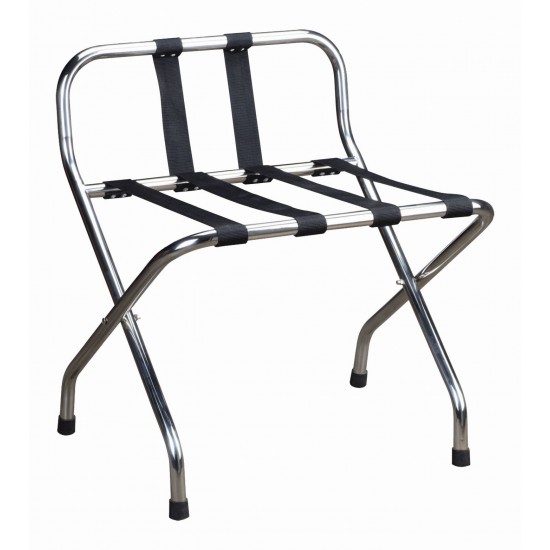 Chrome Luggage Rack/ Back-open