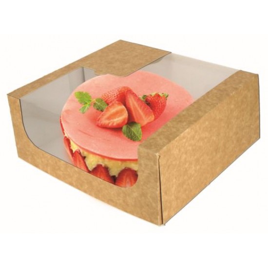 Kraft Cake Box 20x20x6cm X 50