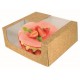 Kraft Cake Box 24x24x6cm X 50