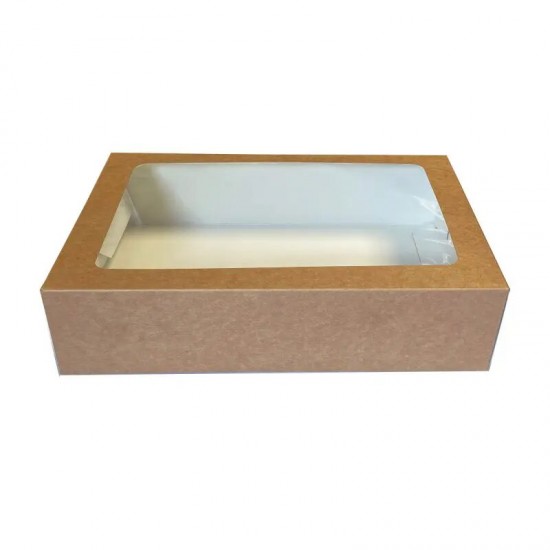 Brown Kraft Platter Box + Pla Window & Insert 