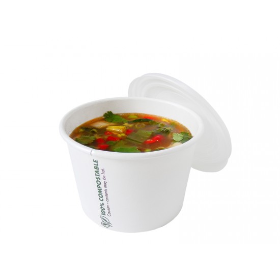 Compostable 12-16oz Soup Lid X 1000