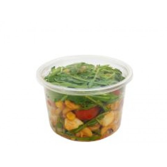 Vegware Sustainable 8oz PLA Round Deli Container (Case of 500)