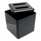 Insulated Square Ice Bucket Black 7pt