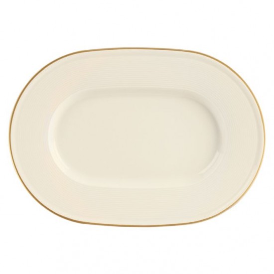 Academy Line Gold Band Oval Plates