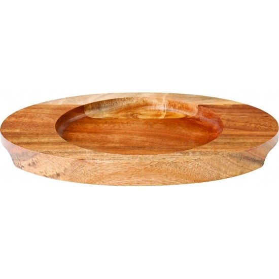 Oval Wood Board 8.5 X 6.25 (22 X 16cm) X 6