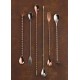 Fork End Copper Cocktail Mixing Spoon 12'' (30cm) X 12