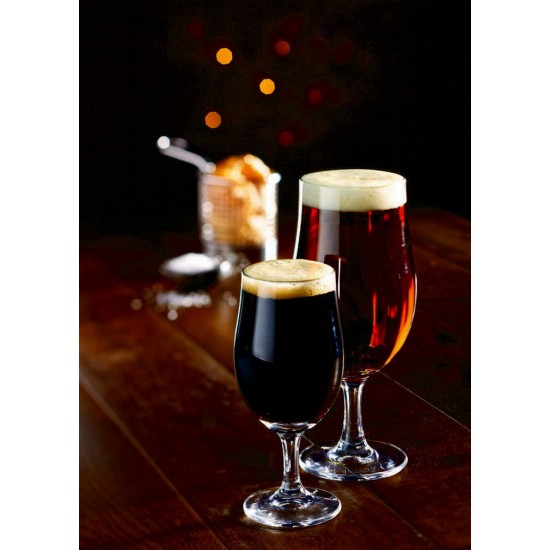 Toughened Stemmed Draft Beer Glasses