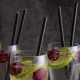 Black Paper Straws in a Jug