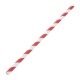 Wrapped Red and White Paper Straws