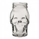 Glass Skull Shaped Jar