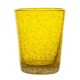 Yellow Glass With Bubble Effect