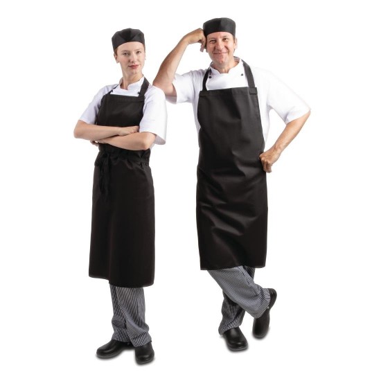 Chef Wearing Plain Black Apron