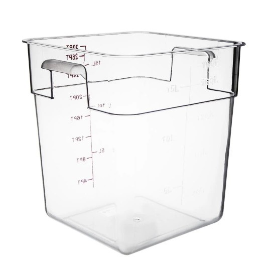 Polycarbonate Square Storage Container - 15ltr