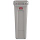 Rubbermaid Slim Jim Waste Bin Grey - 60ltr