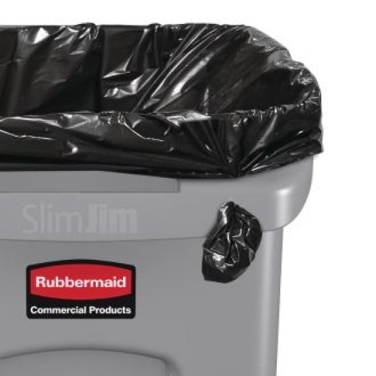 Rubbermaid Slim Jim Waste Bin Grey - 60ltr