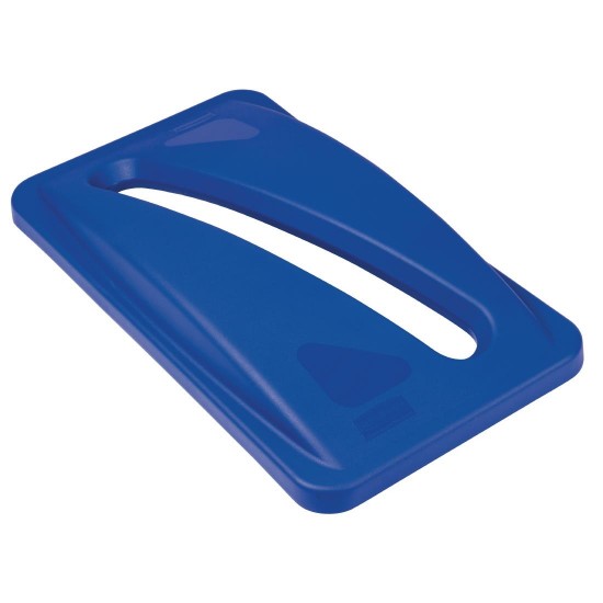 Rubbermaid Slim Jim Paper Top Blue