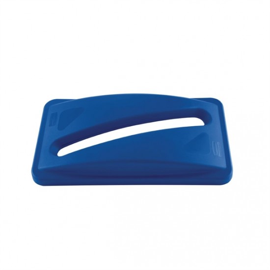 Rubbermaid Slim Jim Paper Top Blue