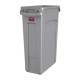 Rubbermaid Slim Jim Bin Grey - 87ltr on a White Background