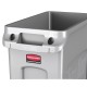 Rubbermaid Slim Jim Bin Grey - 87ltr on a White Background