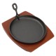 Olympia Cast Iron Sizzle Platter - 220mm 8 1/2 (cc311)''