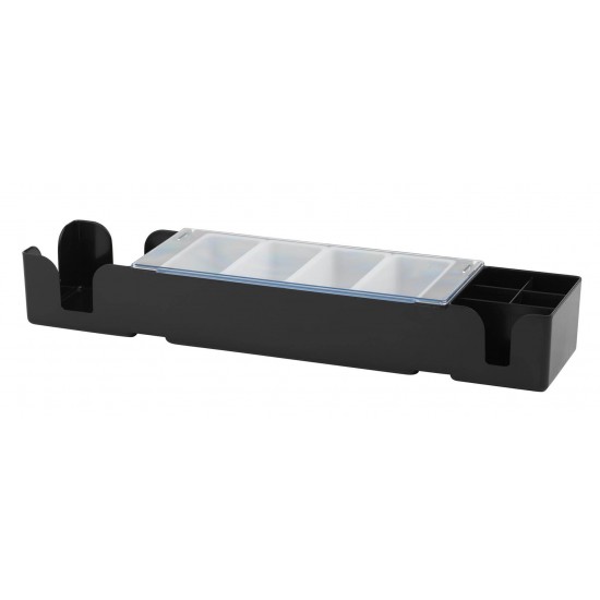 Black Condiment & Napkin Bar Centre