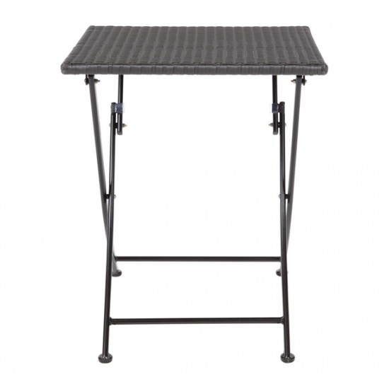 square wicker folding table