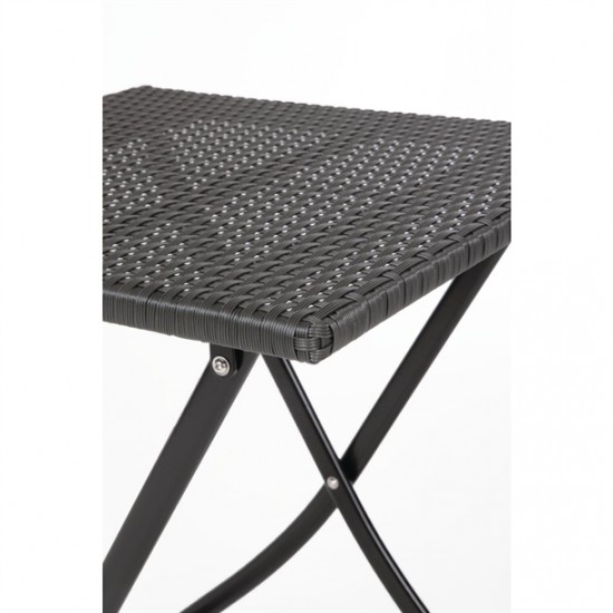 square wicker folding table