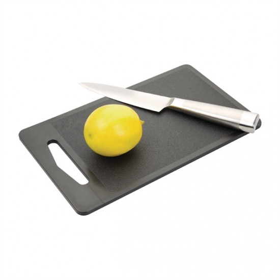 Rectangle Polypropylene Bar Cutting Board Black 6x10x0.25''