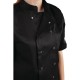 Woman Wearing Black Chefs Jacket