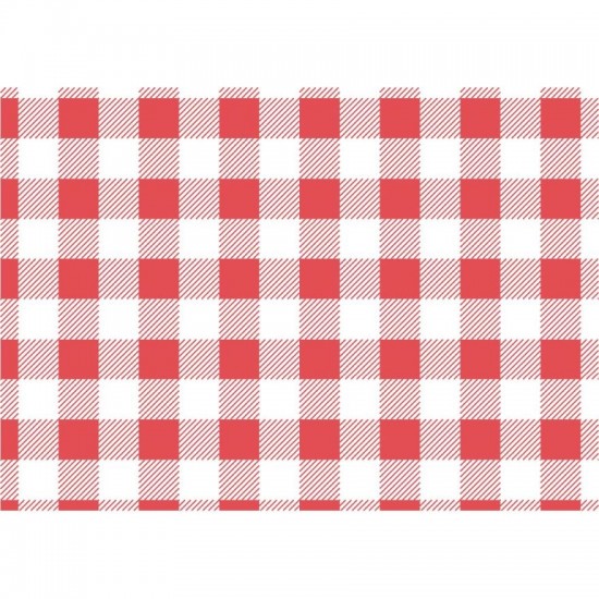 Red Gingham Greaseproof Paper