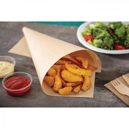 Vegware Unbleached Greaseproof Sheet 380x275mm 34gsm X 500