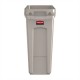 Rubbermaid Slim Jim Container With Venting Channels Beige - 60ltr