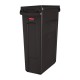 Rubbermaid Slim Jim Container With Venting Channels Brown - 87ltr