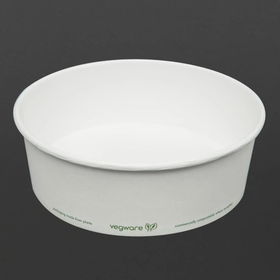 Salad Containers Vegware Pla Lined Paper Food Bowl 185 Series