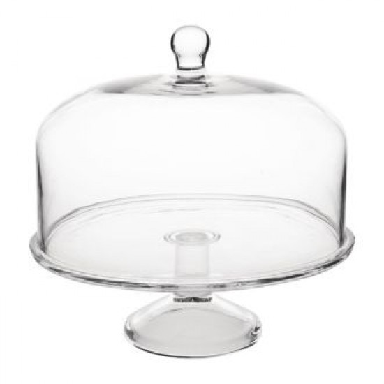 Olympia Glass Cake Stand Base For Dome Cs014 - 305(dia)x95(h)mm