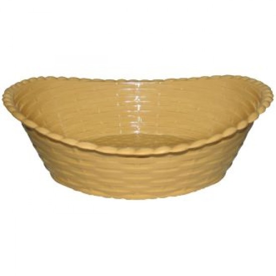 Kristallon Oval Polypropylene Basket - 260x215mm 10 1/4x8 1/4''