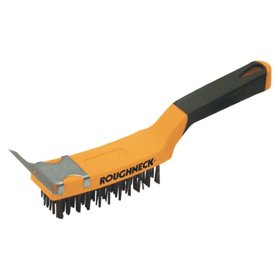 Roughneck Grill Brush With Scraper