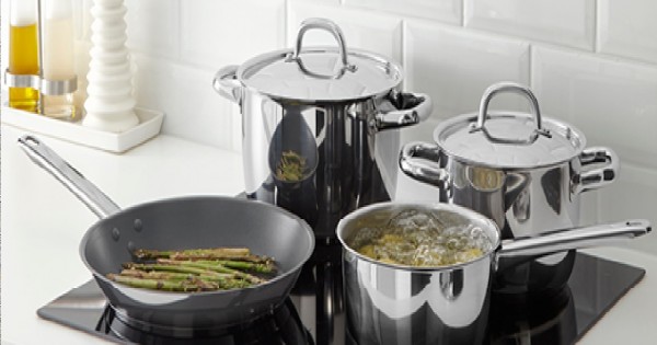 Kitchen King Stock Pots Cooking Boiling Pans Deep Catering Stockpots  Casserole